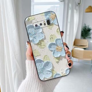 Ốp lưng Samsung Note 8 / Note 9 In hình Hoa xinh dễ thương chống sốc, mềm bảo vệ camera
