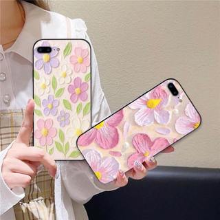 Ốp lưng iPhone 6 6s 7 7p 8 8p Plus In hình Hoa xinh dễ thương chống sốc, mềm bảo vệ camera
