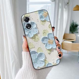 Ốp lưng Oppo A58 / A78 4G / A98 5G In hình Hoa xinh dễ thương chống sốc, mềm bảo vệ camera