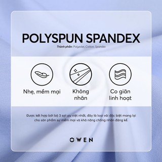 Owen - Áo sơ mi ngắn tay Body Fit AB260015NT màu Nâu chất liệu Spandex