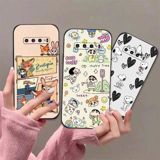 Ốp lưng Samsung S10 / S10 5G / S10 Plus In hoạt hình dễ thương chống sốc, mềm bảo vệ camera