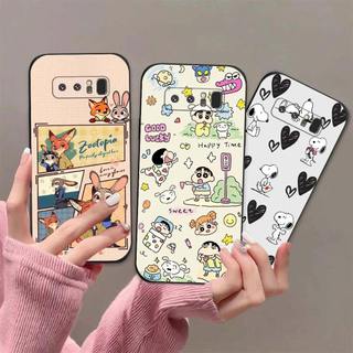 Ốp lưng Samsung Note 8 / Note 9 In hoạt hình dễ thương chống sốc, mềm bảo vệ camera