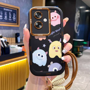 Ốp Lưng OPPO A79 5G A2 5G Case Với Lanyard Quái vật nhỏ