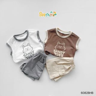 6082BHB - Set bộ Beemo áo sát nách Sanday Bear size 1-6y
