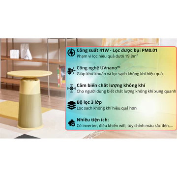 Máy lọc không khí LG PuriCare Aero Furniture AS20GPYU0 màu vàng 41W Điện Máy KHO RẺ