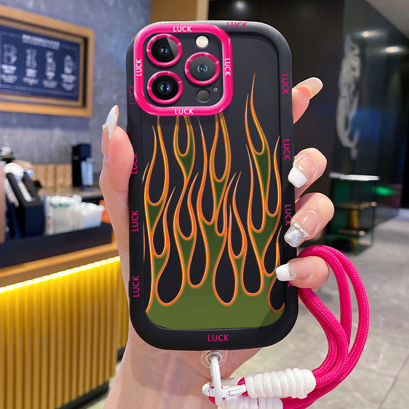 Ốp Lưng iPhone 11 11 Pro 11 Pro Max 12 12 Pro 12 Pro Max 13 13 Pro 13 Pro Max Case Thời trang Với Lanyard