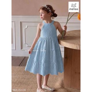 MLSDCC.7613 - Váy yếm Melisa vải thêu nổi 3 màu size 1 - 10y