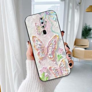 Ốp lưng Oppo A5 2020 / A9 2020 In hình Hoa xinh dễ thương chống sốc, mềm bảo vệ camera