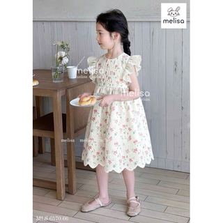 MLSDCC.6570 - Váy Melisa hoa nhí cánh tiên phối ren cho bé size 1-10y