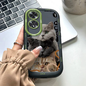 Ốp Lưng OPPO A60 4G Silicon Case Mèo Dễ thương