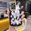 Ốp Lưng VIVO Y03 Y03T Y18 Y18E Y18I Y18T Y28s 5G Y37 5G Case Vẽ bướm đẹp Với Lanyard