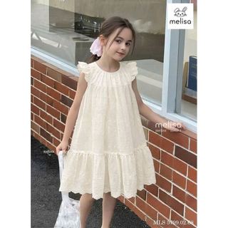 MLSDCC.5799 - Váy Melisa thô ren màu be size 1-10y
