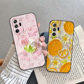 Ốp lưng Samsung Note 20 / Note 20 Ultra In hình Hoa xinh dễ thương chống sốc, mềm bảo vệ camera