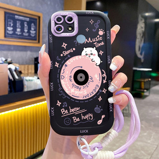 Ốp Lưng Realme C12 C15 C25 C25s C21Y C25Y Narzo 20 Narzo 30A Narzo 50A Case Dễ thương Với Lanyard