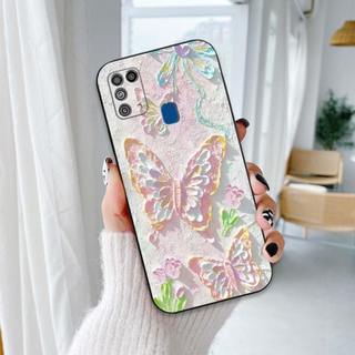 Ốp lưng Samsung M31 / M51 In hình Hoa xinh dễ thương chống sốc, mềm bảo vệ camera