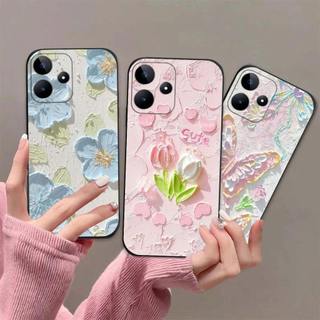 Ốp lưng Xiaomi Redmi Note 14 5G In hình Hoa xinh dễ thương chống sốc, mềm bảo vệ camera