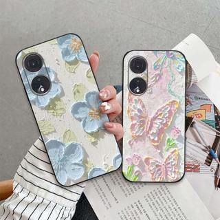 Ốp lưng Oppo Reno 8T / Reno8 T 4G 5G In hình Hoa xinh dễ thương chống sốc, mềm bảo vệ camera