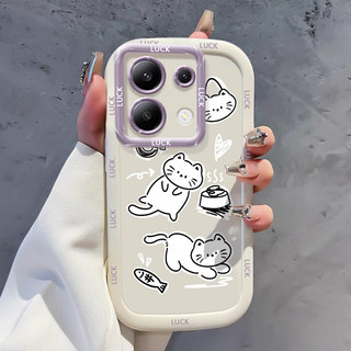 Ốp Lưng Xiaomi Redmi Note 13 5G 13 Pro POCO X6 Neo 5G M6 Pro Silicon Case Mèo Nhỏ Chống bụi