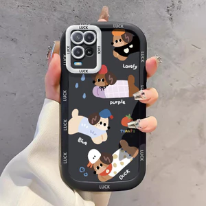 Ốp Lưng OPPO A54 4G Silicon Case Chó Nhỏ Dễ thương