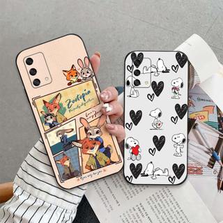 Ốp lưng Oppo A74 / A94 / A95 In hoạt hình dễ thương chống sốc, mềm bảo vệ camera