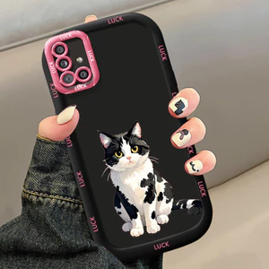Ốp Lưng Samsung A51 M40s Silicon Case Hoạt hình Mèo Nhỏ
