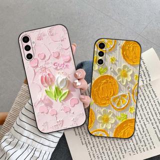 Ốp lưng Samsung A07 / A17 4G 5G In hình Hoa xinh dễ thương chống sốc, mềm bảo vệ camera
