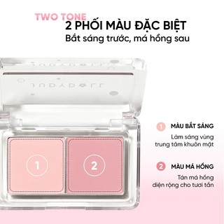 Phấn Má Hồng 02 Ô JUDYDOLL Dual Color Blush Mịn LÌ Chuẩn Màu Dễ Tán 3,9g Nhập Khẩu Chính Hãng