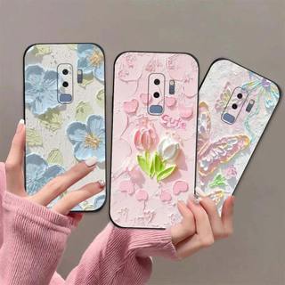 Ốp lưng Samsung S9 / S9 Plus In hình Hoa xinh dễ thương chống sốc, mềm bảo vệ camera
