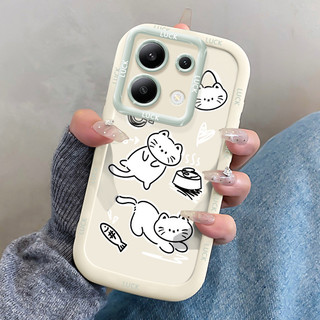 Ốp Lưng Xiaomi Redmi Note 13 5G 13 Pro POCO X6 Neo 5G M6 Pro Silicon Case Mèo Nhỏ Chống bụi