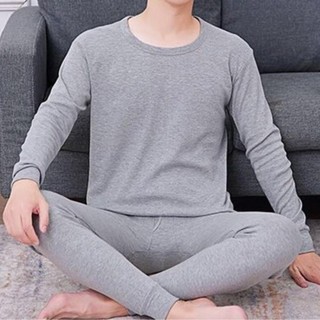 [FUXIN] Bộ đồ lót, quần áo len và áo lót nam màu trơn