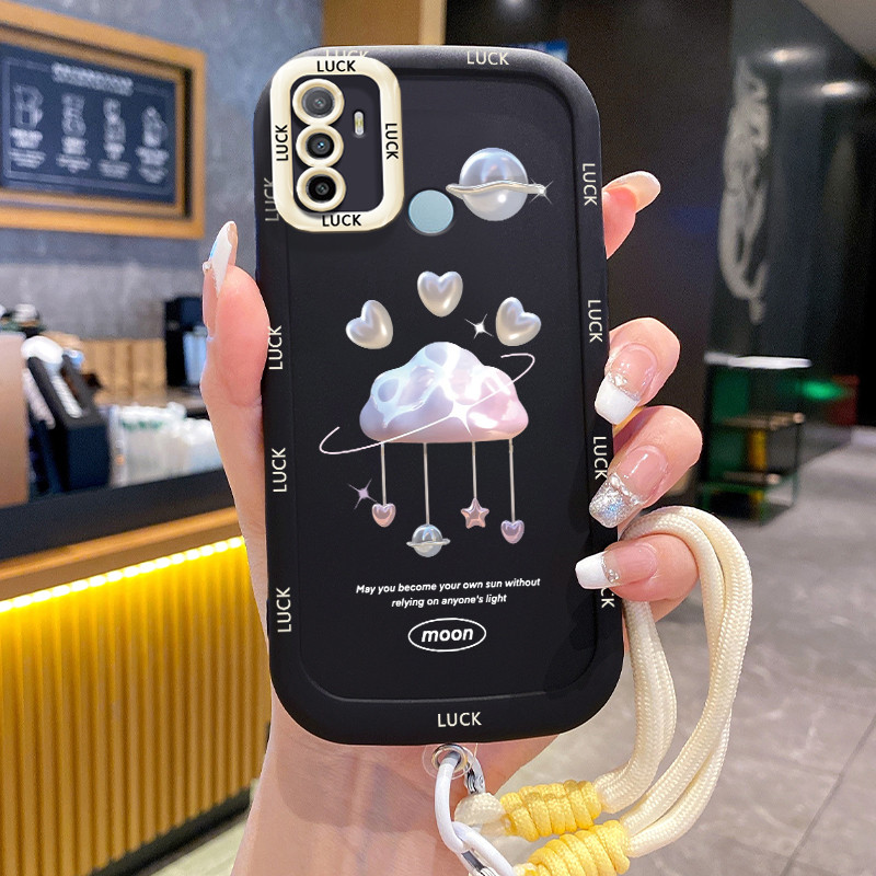 Ốp Lưng OPPO A53 2020 A33 2020 A53s A32 A11s Case Hoạt hình Với Lanyard