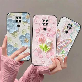 Ốp lưng Xiaomi Redmi Note 9 / Note9s / Note 9 Pro In hình Hoa xinh dễ thương chống sốc, mềm bảo vệ camera