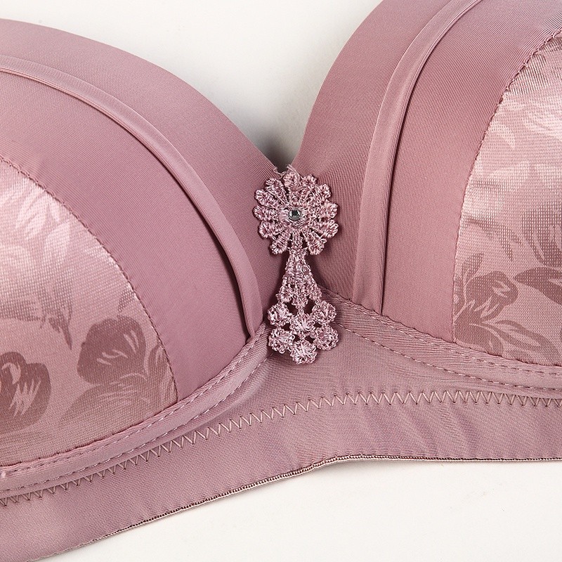 Plus Size Push Up Bra Cho Nữ Mỏng Không Dây Tập Hợp Áo Ngực Thoải Mái Quần Lót Áo Ngực