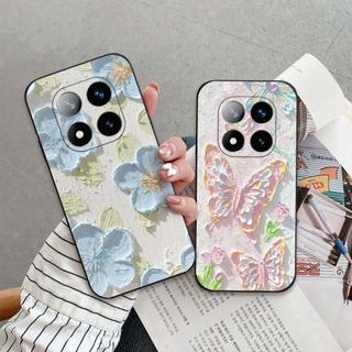 Ốp lưng Xiaomi Redmi Note 14 Pro / Pro Plus In hình Hoa xinh dễ thương chống sốc, mềm bảo vệ camera