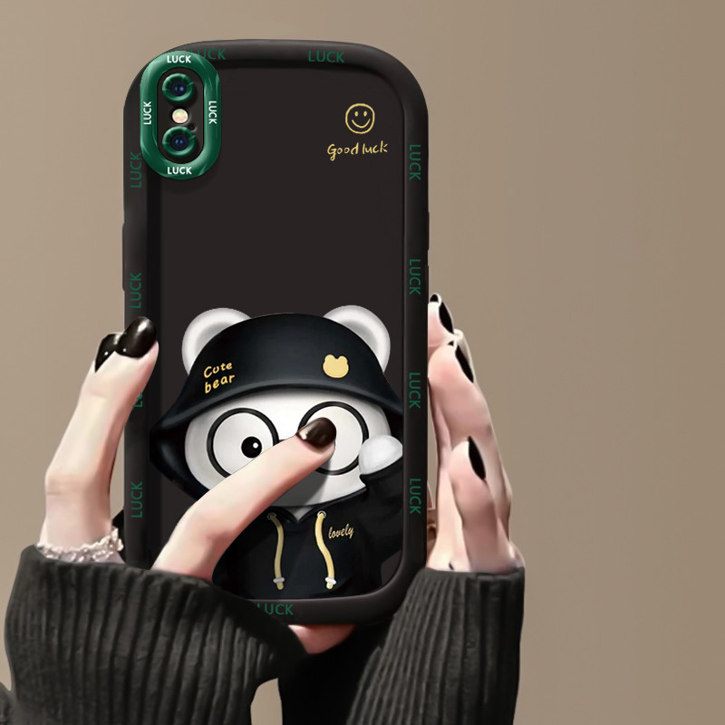 Ốp Lưng iPhone X Xs Xr Xs Max 7 Plus 8 Plus Silicon Case Gấu Nhỏ Đáng yêu