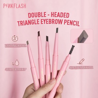Chì Kẻ Mày PINK FLASH WATERPROOF AUTO EYEBROW PENCIL Kèm Cọ Dễ Tán Chống Nước Lâu Trôi 0.2g PF-E09
