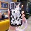Ốp Lưng OPPO A55 4G Case Vẽ bướm đẹp Với Lanyard