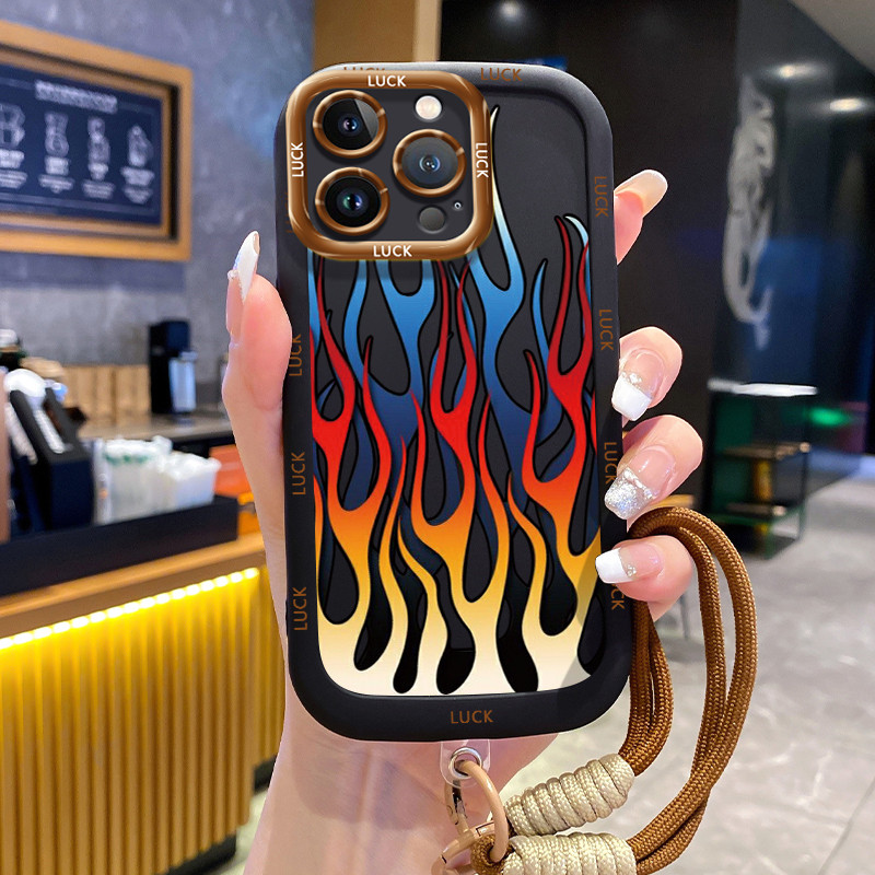 Ốp Lưng iPhone 11 11 Pro 11 Pro Max 12 12 Pro 12 Pro Max 13 13 Pro 13 Pro Max Case Thời trang Với Lanyard