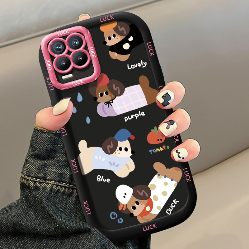 Ốp Lưng Realme 8 8i 8 Pro Narzo 50 4G Silicon Case Chó Nhỏ Dễ thương