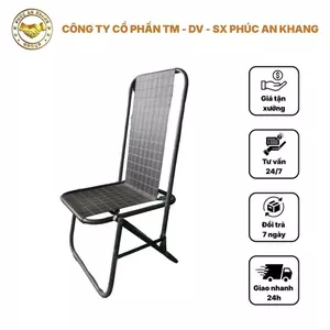 Ghế Lò Xo Lưng Cao/Thấp Phúc An Khang Thoáng Mát - Bàn Ghế Cà Phê, Camping Gấp Gọn Giá Rẻ