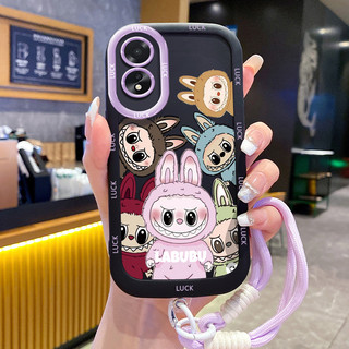 Ốp Lưng OPPO A18 A38 Case Dễ thương Thỏ Với Lanyard