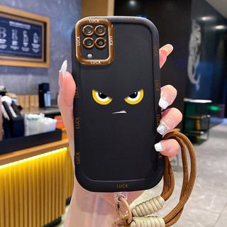 Ốp Lưng Samsung A12 4G A12 5G M12 F12 A22 M22 M32 Case Mẫu Tính cách Với Lanyard