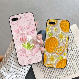 Ốp lưng iPhone 6 6s 7 7p 8 8p Plus In hình Hoa xinh dễ thương chống sốc, mềm bảo vệ camera