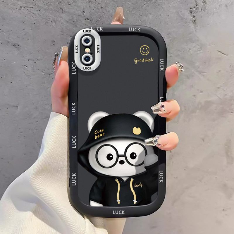 Ốp Lưng iPhone X Xs Xr Xs Max 7 Plus 8 Plus Silicon Case Gấu Nhỏ Đáng yêu