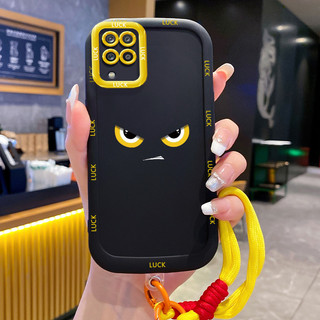 Ốp Lưng Samsung A12 4G A12 5G M12 F12 A22 M22 M32 Case Mẫu Tính cách Với Lanyard