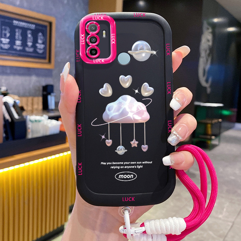 Ốp Lưng OPPO A53 2020 A33 2020 A53s A32 A11s Case Hoạt hình Với Lanyard