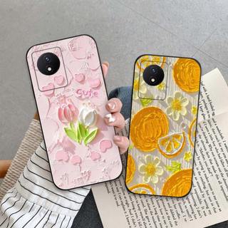 Ốp lưng Vivo Y02 / Y02A / Y02T In hình Hoa xinh dễ thương chống sốc, mềm bảo vệ camera