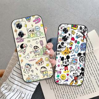 Ốp lưng Oppo A57 2022 In hoạt hình dễ thương chống sốc, mềm bảo vệ camera