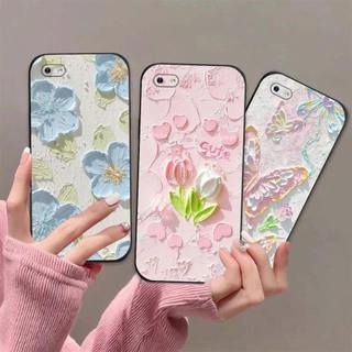 Ốp lưng Oppo A1k In hình Hoa xinh dễ thương chống sốc, mềm bảo vệ camera