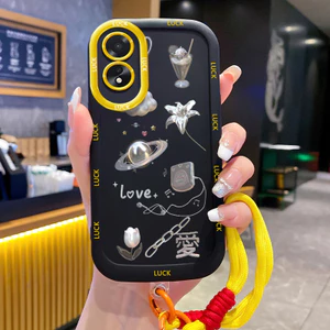 Ốp Lưng OPPO A18 A38 Case Dễ thương Với Lanyard